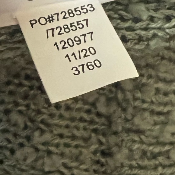 Maurices Green Open Knit Textured V Surplice Neck Sweater XS - Picture 10 of 11